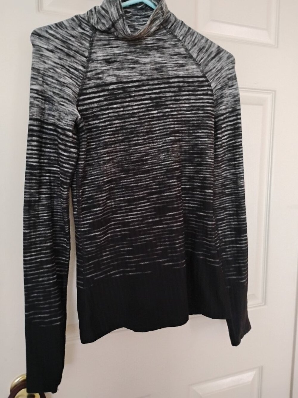 Nike Pro Black Knit Performance Athletic Top Dri Fit workout Gym Activewear